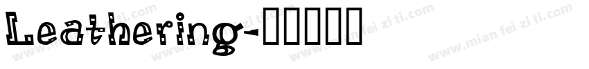 Leathering字体转换