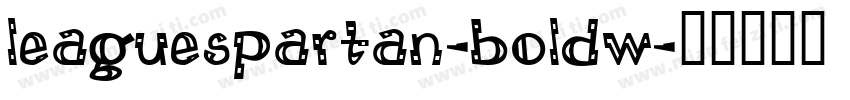 leaguespartan-boldw字体转换