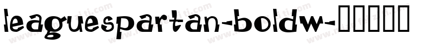 leaguespartan-boldw字体转换