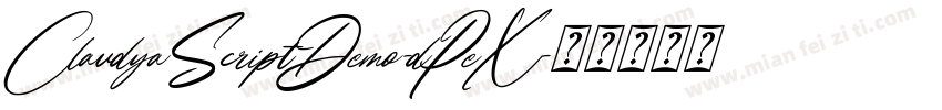 ClaudyaScriptDemo-dPeX字体转换