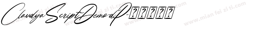 ClaudyaScriptDemo-dP字体转换
