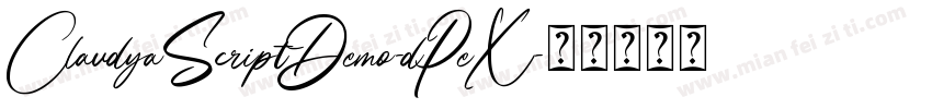 ClaudyaScriptDemo-dPeX字体转换