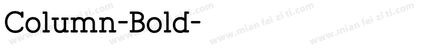 Column-Bold字体转换