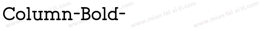 Column-Bold字体转换