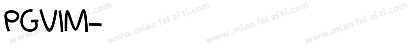 PGVIM字体转换