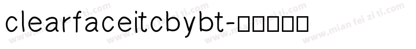 clearfaceitcbybt字体转换