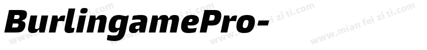 BurlingamePro字体转换
