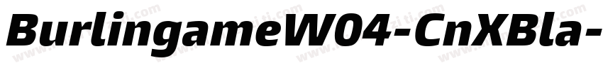 BurlingameW04-CnXBla字体转换