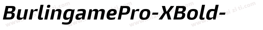 BurlingamePro-XBold字体转换