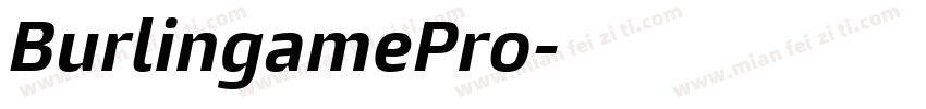 BurlingamePro字体转换