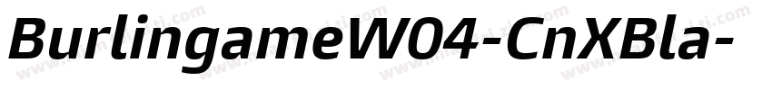 BurlingameW04-CnXBla字体转换