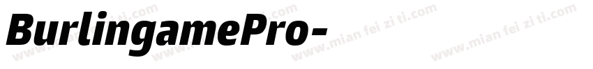 BurlingamePro字体转换
