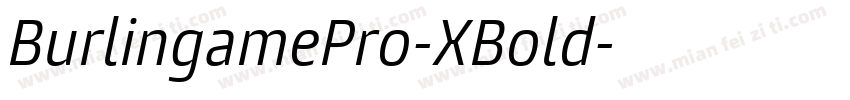 BurlingamePro-XBold字体转换