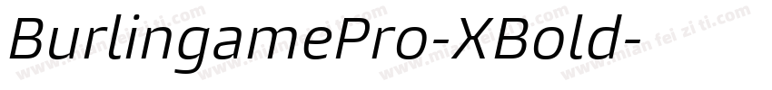 BurlingamePro-XBold字体转换