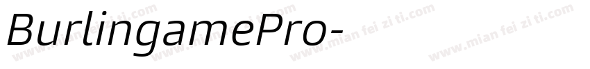 BurlingamePro字体转换