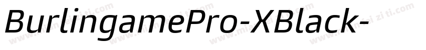 BurlingamePro-XBlack字体转换