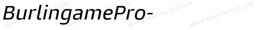 BurlingamePro字体转换