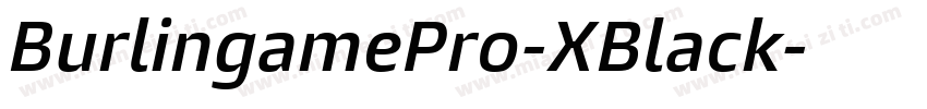 BurlingamePro-XBlack字体转换