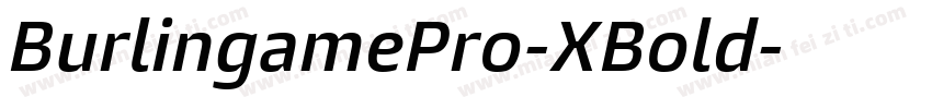 BurlingamePro-XBold字体转换