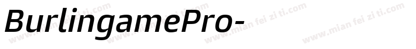BurlingamePro字体转换
