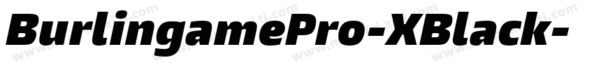 BurlingamePro-XBlack字体转换