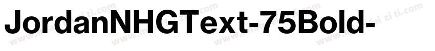 JordanNHGText-75Bold字体转换