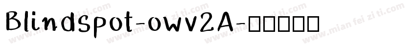 Blindspot-owv2A字体转换