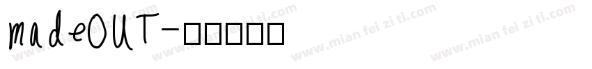 madeOUT字体转换