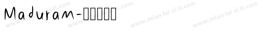 Maduram字体转换