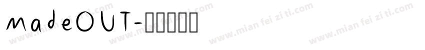madeOUT字体转换
