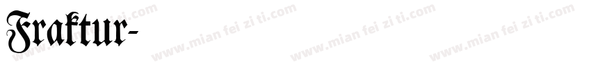 Fraktur字体转换