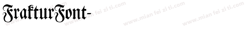FrakturFont字体转换