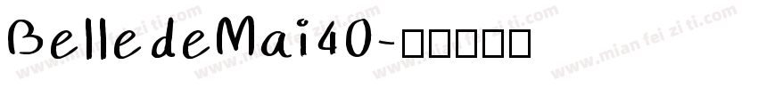 BelledeMai40字体转换