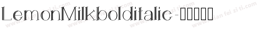 LemonMilkbolditalic字体转换