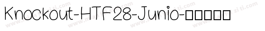 Knockout-HTF28-Junio字体转换