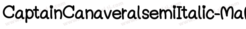 CaptainCanaveralsemiItalic-MaMY字体转换