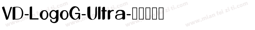 VD-LogoG-Ultra字体转换