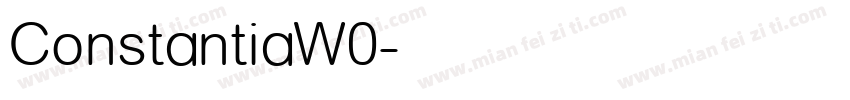 ConstantiaW0字体转换