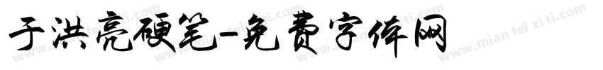 于洪亮硬笔字体转换