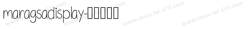 maragsadisplay字体转换
