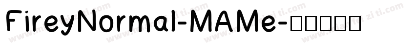 FireyNormal-MAMe字体转换