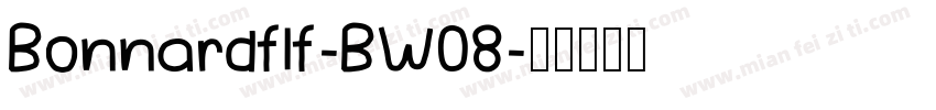 Bonnardflf-BW08字体转换