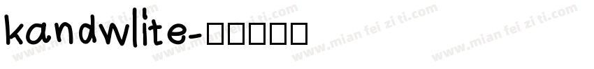 kandwlite字体转换