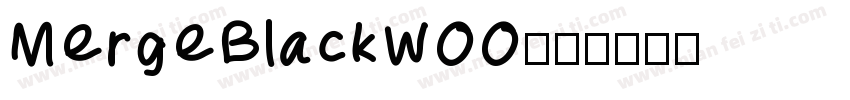 MergeBlackWOO字体转换