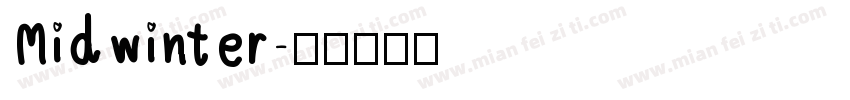 Midwinter字体转换