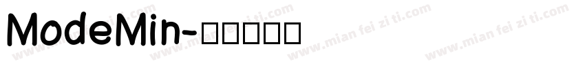 ModeMin字体转换