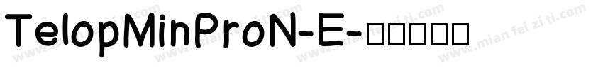 TelopMinProN-E字体转换