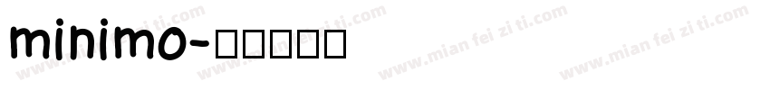 minimo字体转换