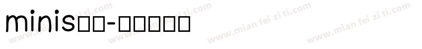 minis修符字体转换