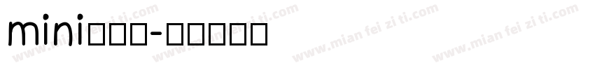 mini小奶牛字体转换
